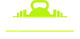 Vanquish Fitness logo: Lime-green kettlebell icon above a thin horizontal line on a white background