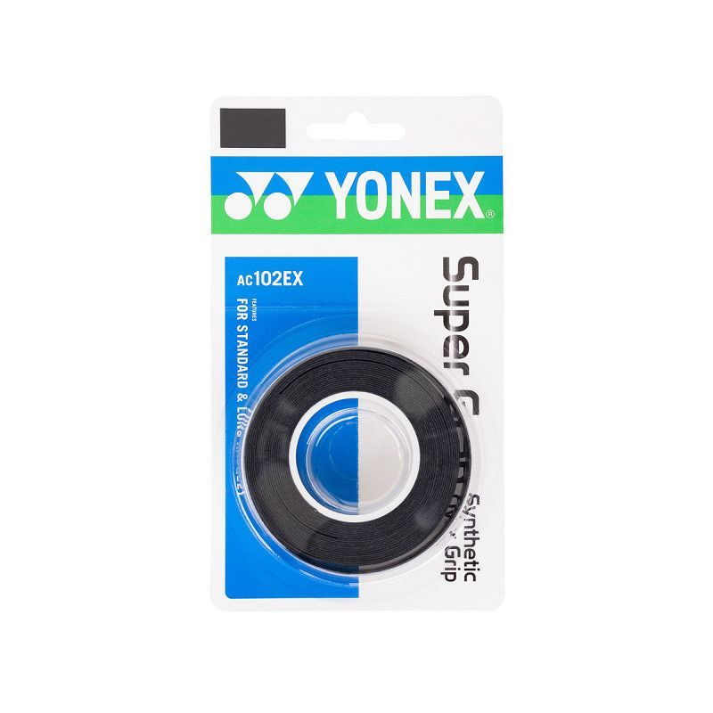 Yonex AC102EX witte overgrip met blauw-zwarte verpakking