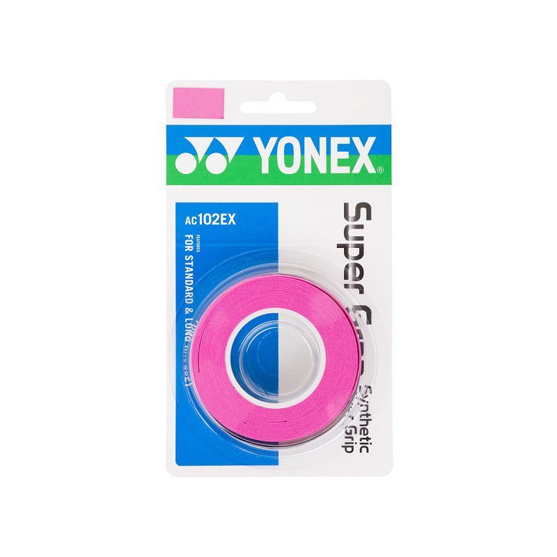 YONEX roze en witte sportgriptape in retailverpakking
