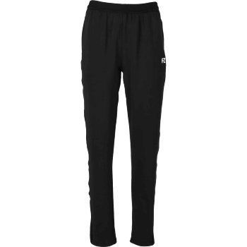 Zwarte sportbroek met elastische tailleband en een klein logo op de pijp.