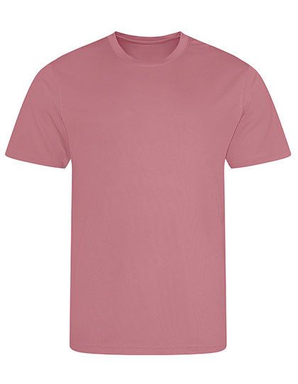 Roze T-shirt met korte mouwen op een witte achtergrond