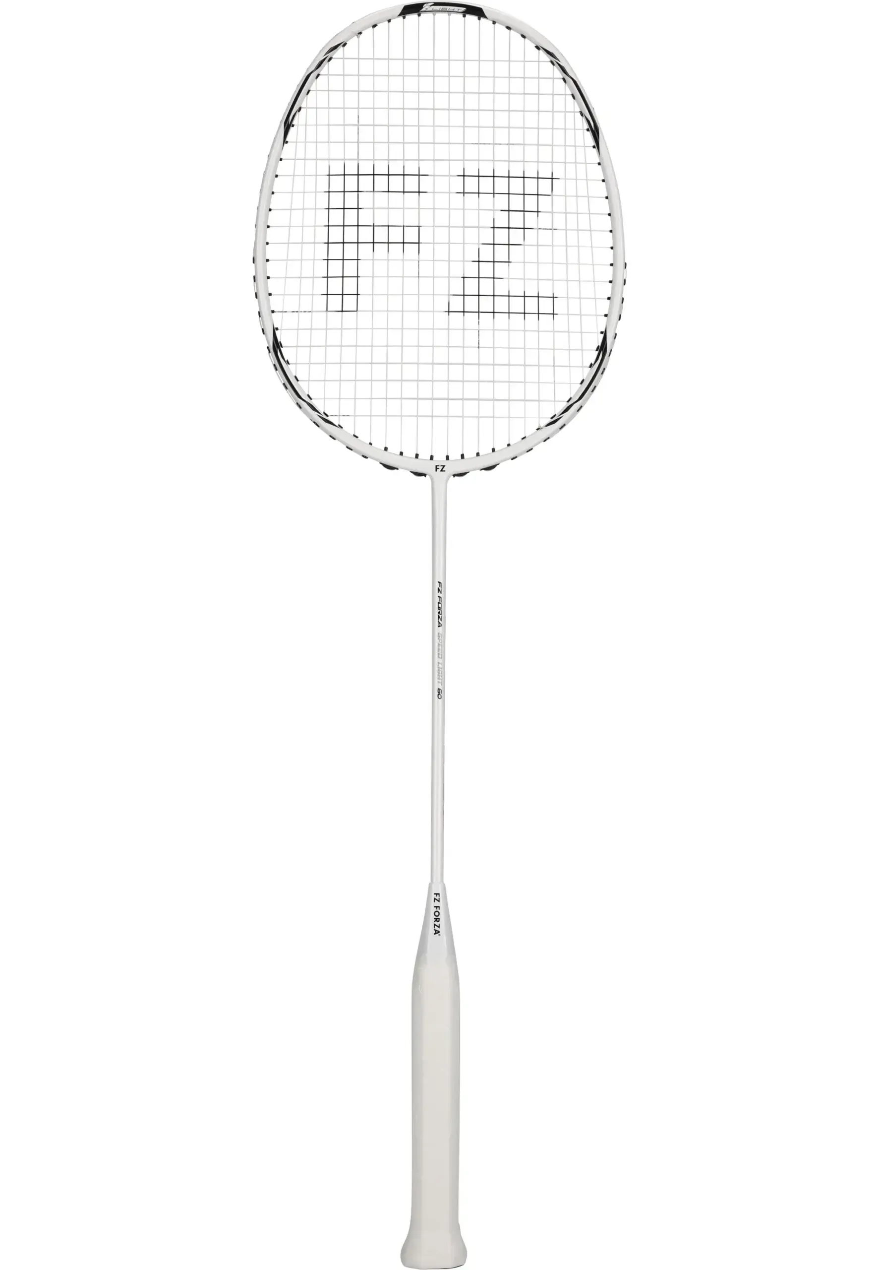 Wit tennisracket met een grote