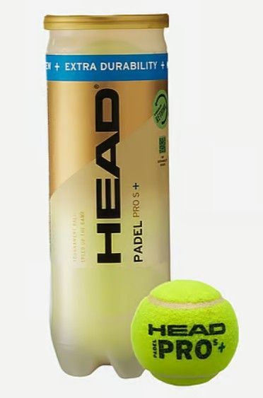 Gele HEAD padelballenhouder met één felgele bal ervoor.