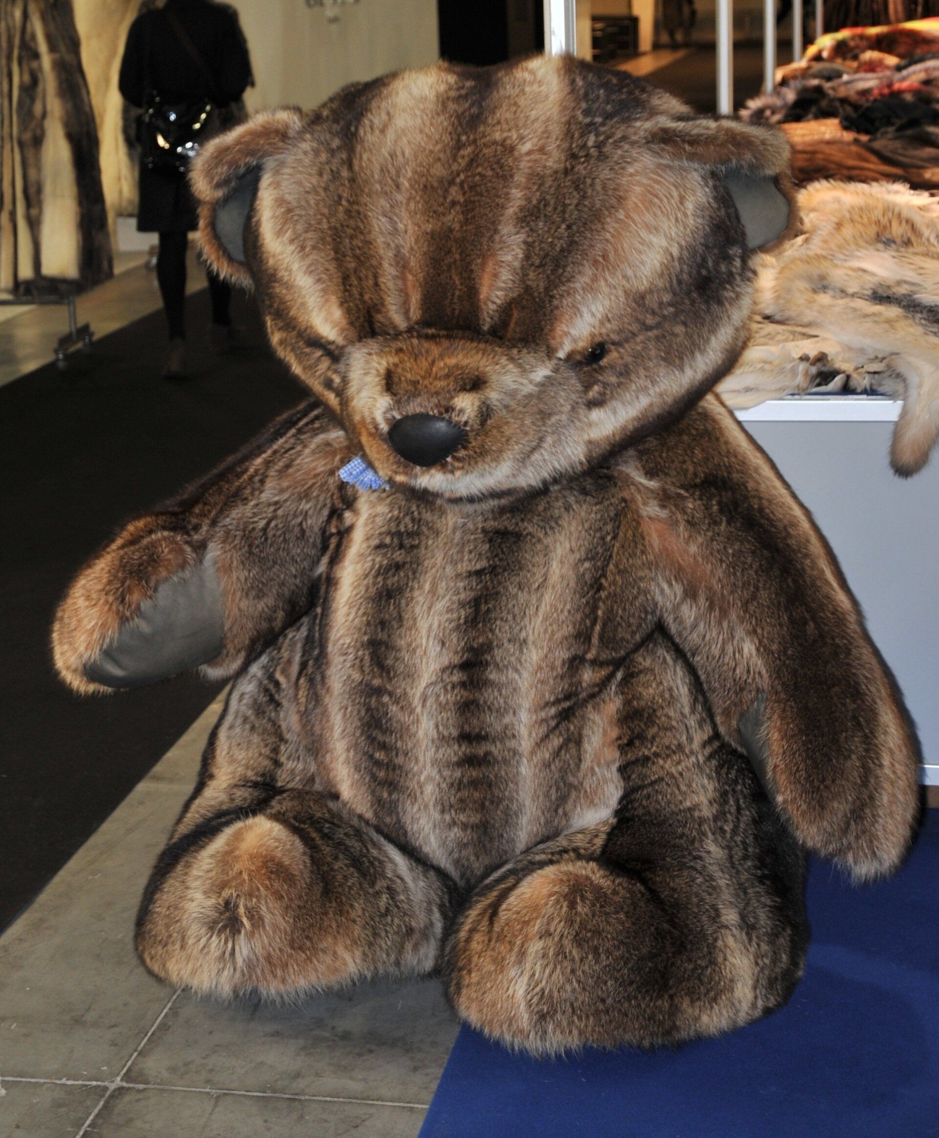 orso in pelliccia pulito