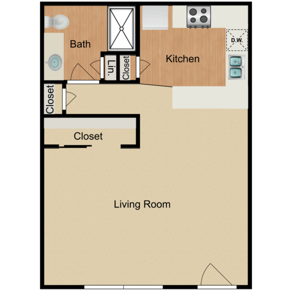 Studio Floor plan
