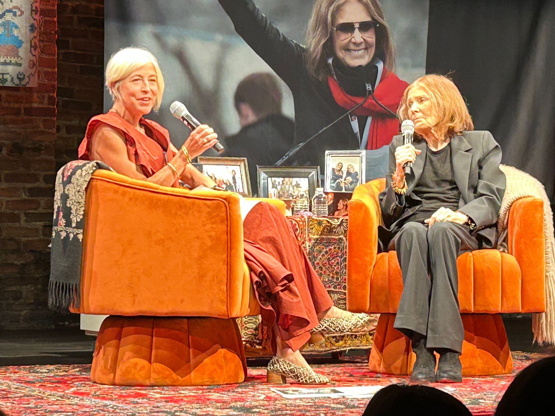 Amy Richards and Gloria Steinem, Minetta Lane Theatre, July 14, 2026