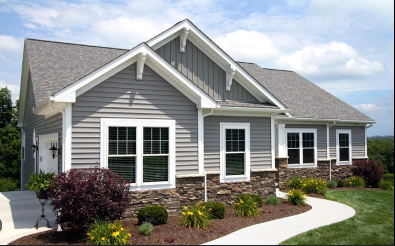Vinyl Siding on a new home