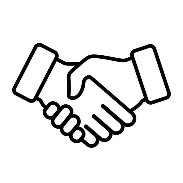 Zwei Hände schütteln sich, als Symbol für Übereinstimmung oder Partnerschaft.