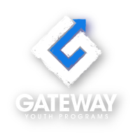 Gateway Youth Programs logo: white
