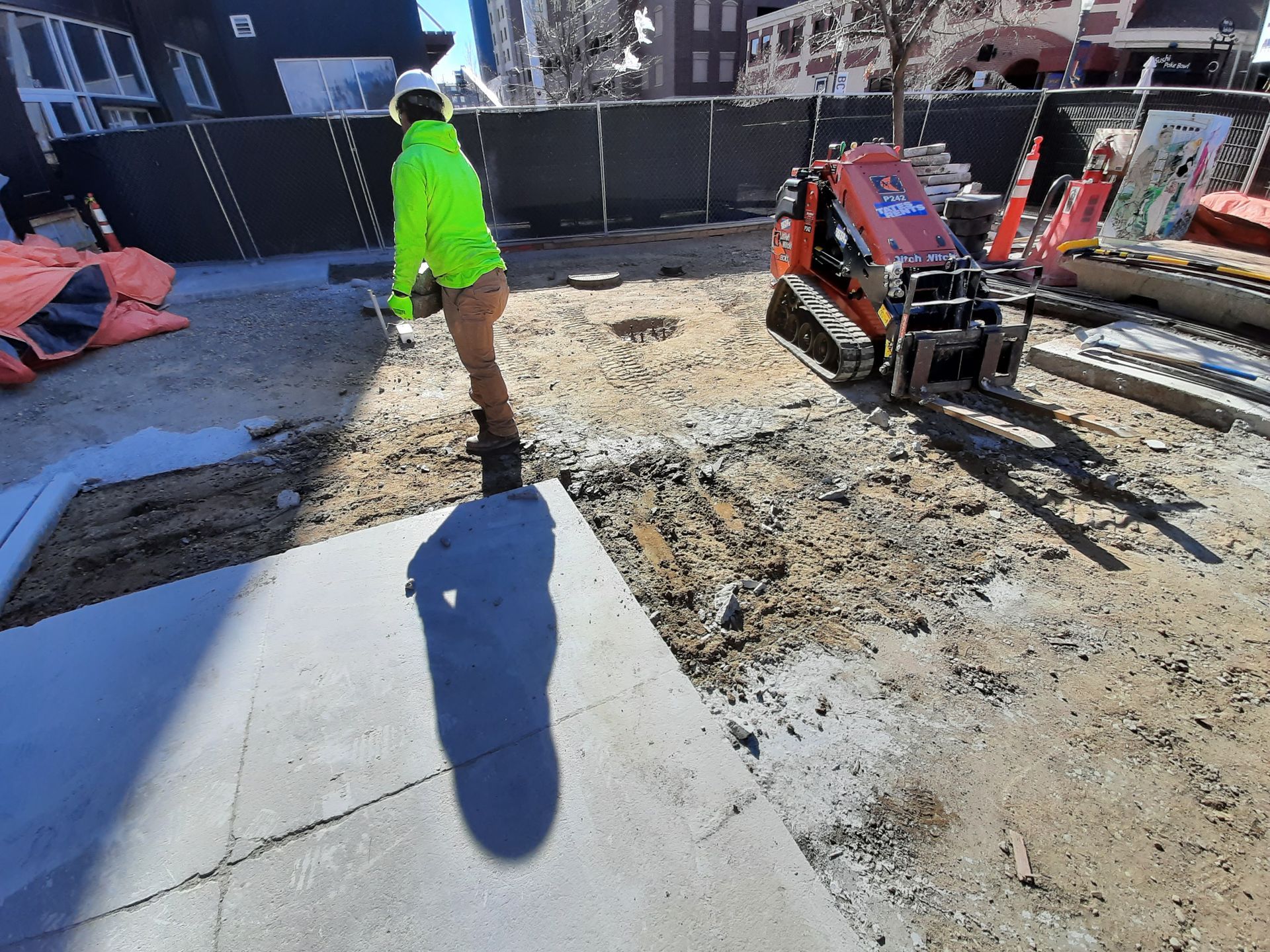 Man In Construction Site — Caldwell, ID — ACDS Concrete Cutting
