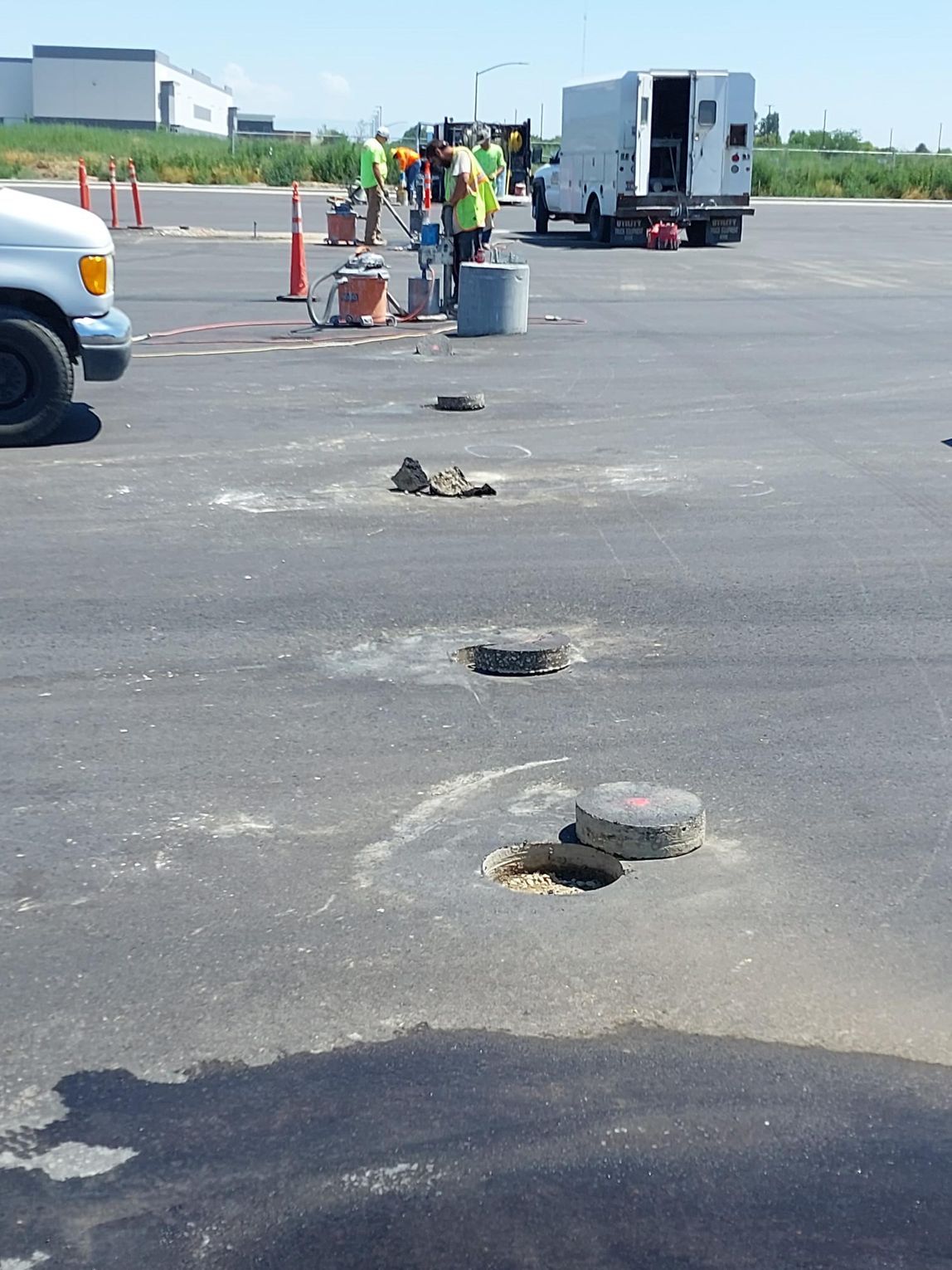 White Truck — Caldwell, ID — ACDS Concrete Cutting