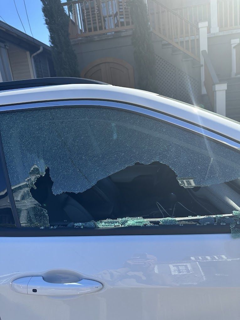 Before car window auto glass replacement in Hammond, LA