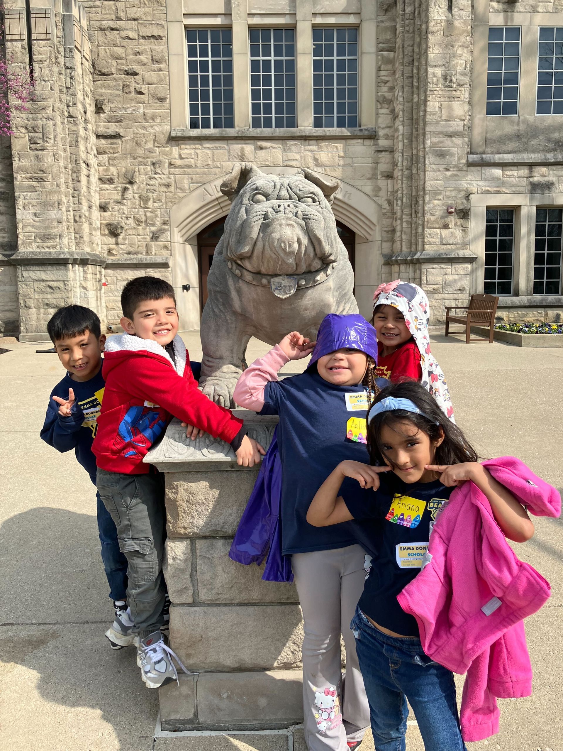 Kindergarten scholars enjoying their visit to Butler University