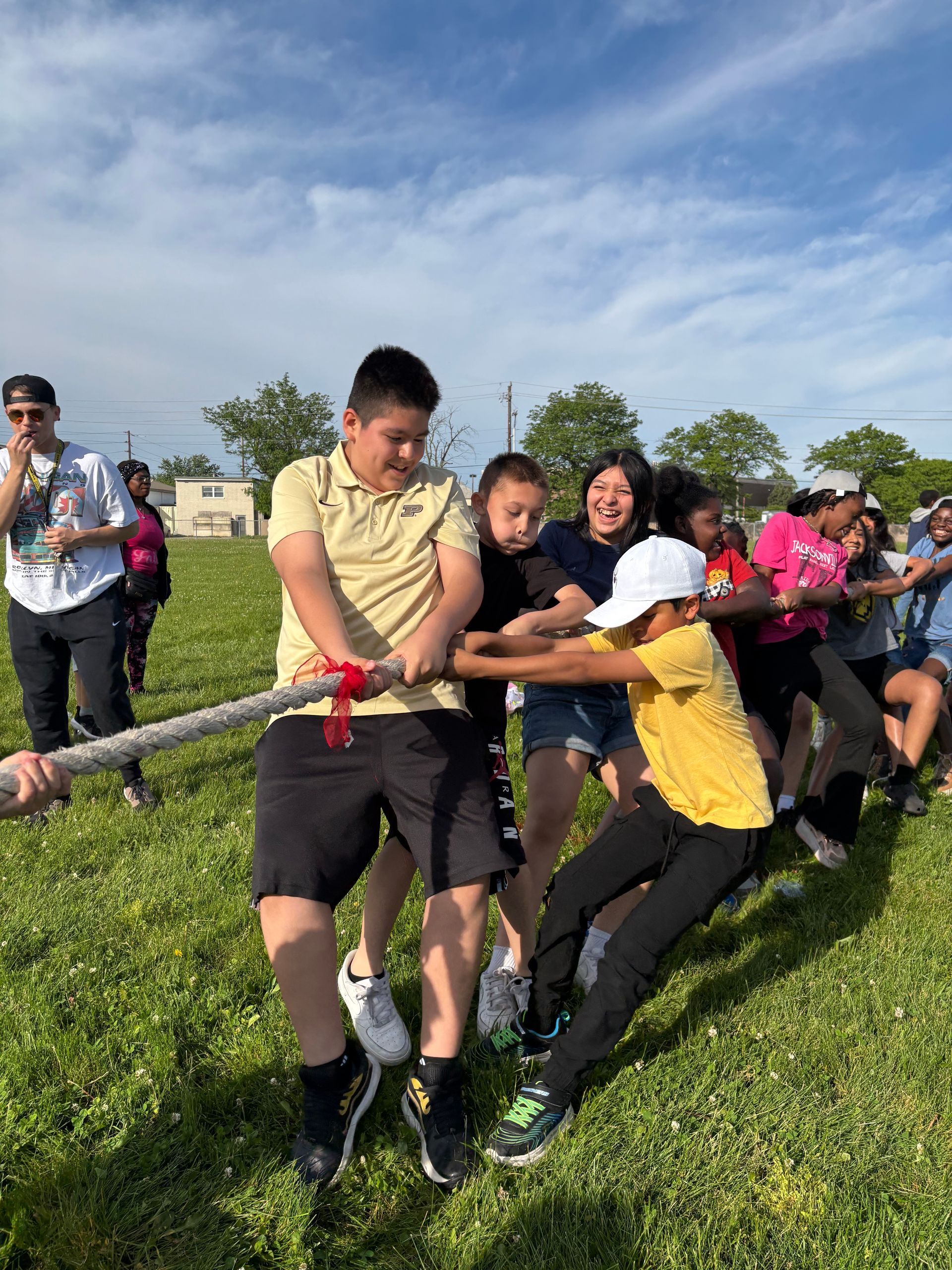 Scholars participating in outdoor school activities