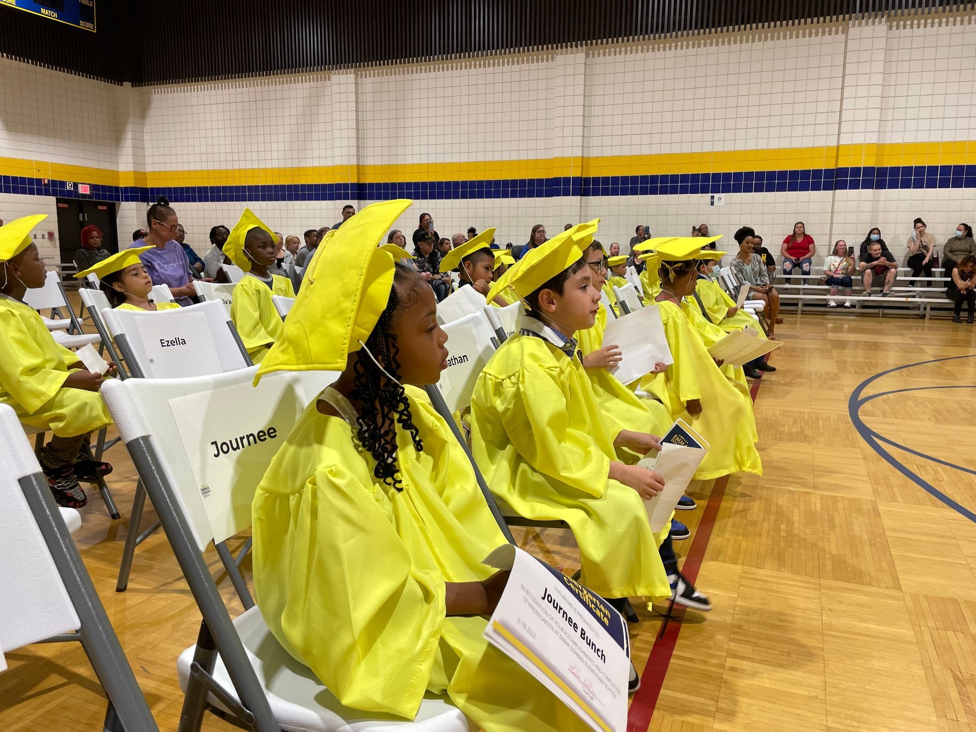 Scholars celebrating a school milestone