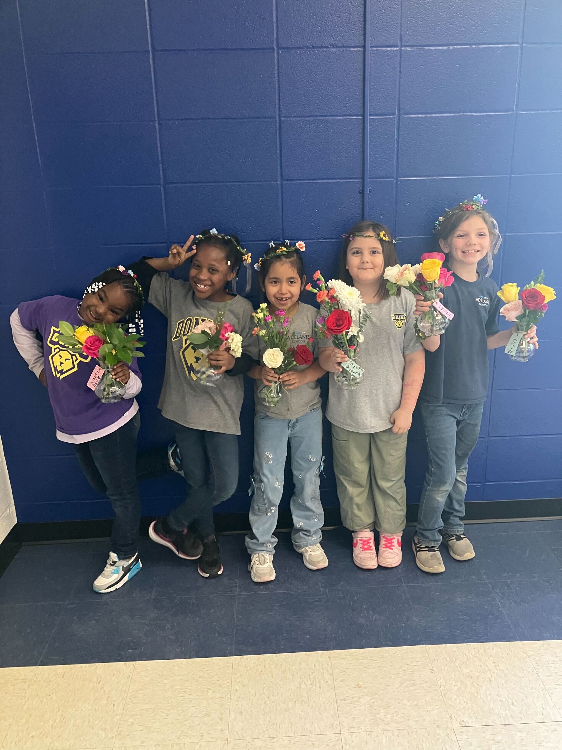 Flower Club scholars participating in hands-on activities