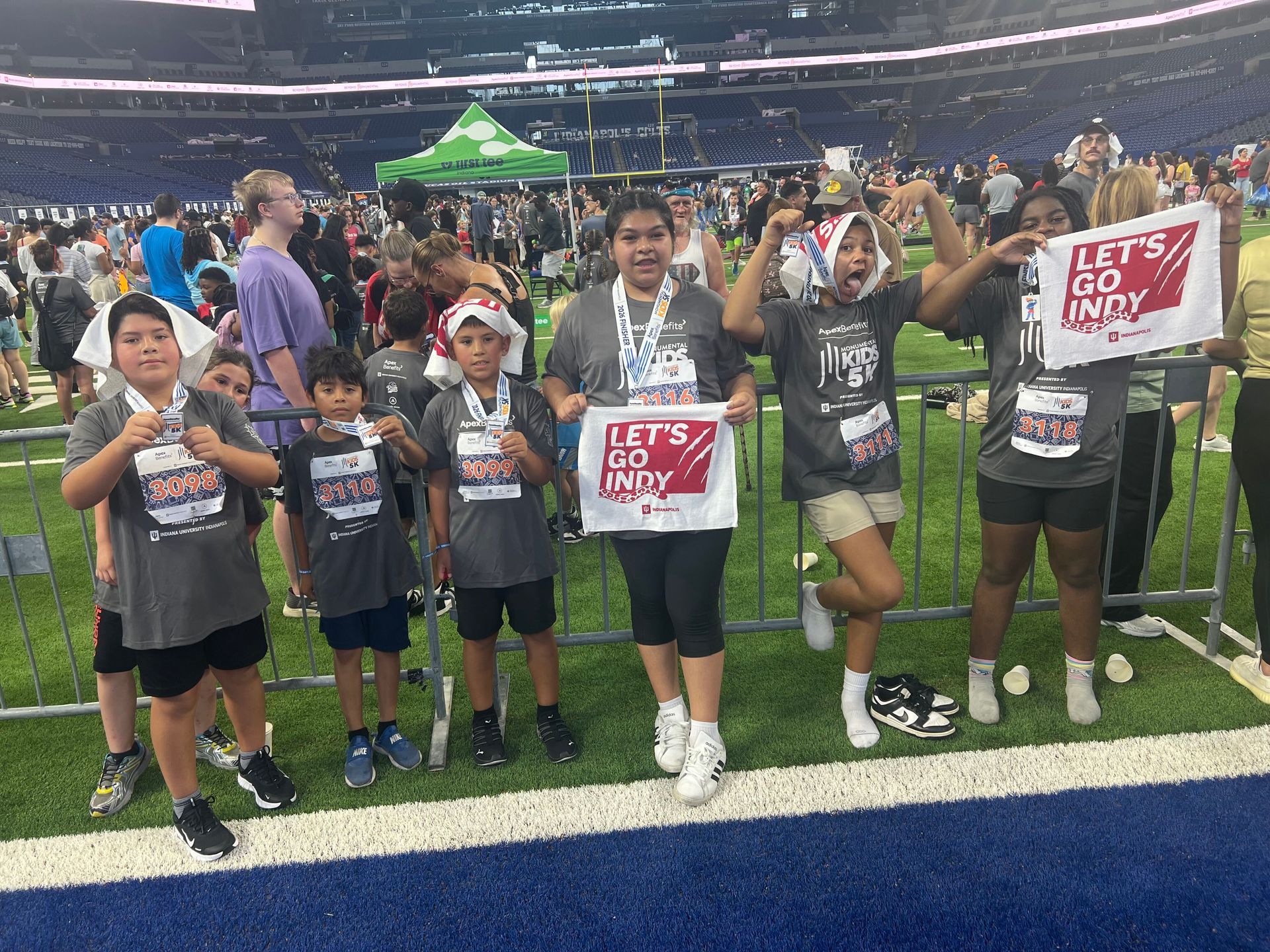 Scholars taking part in the Apex Benefits Monumental Kids Movement 5K