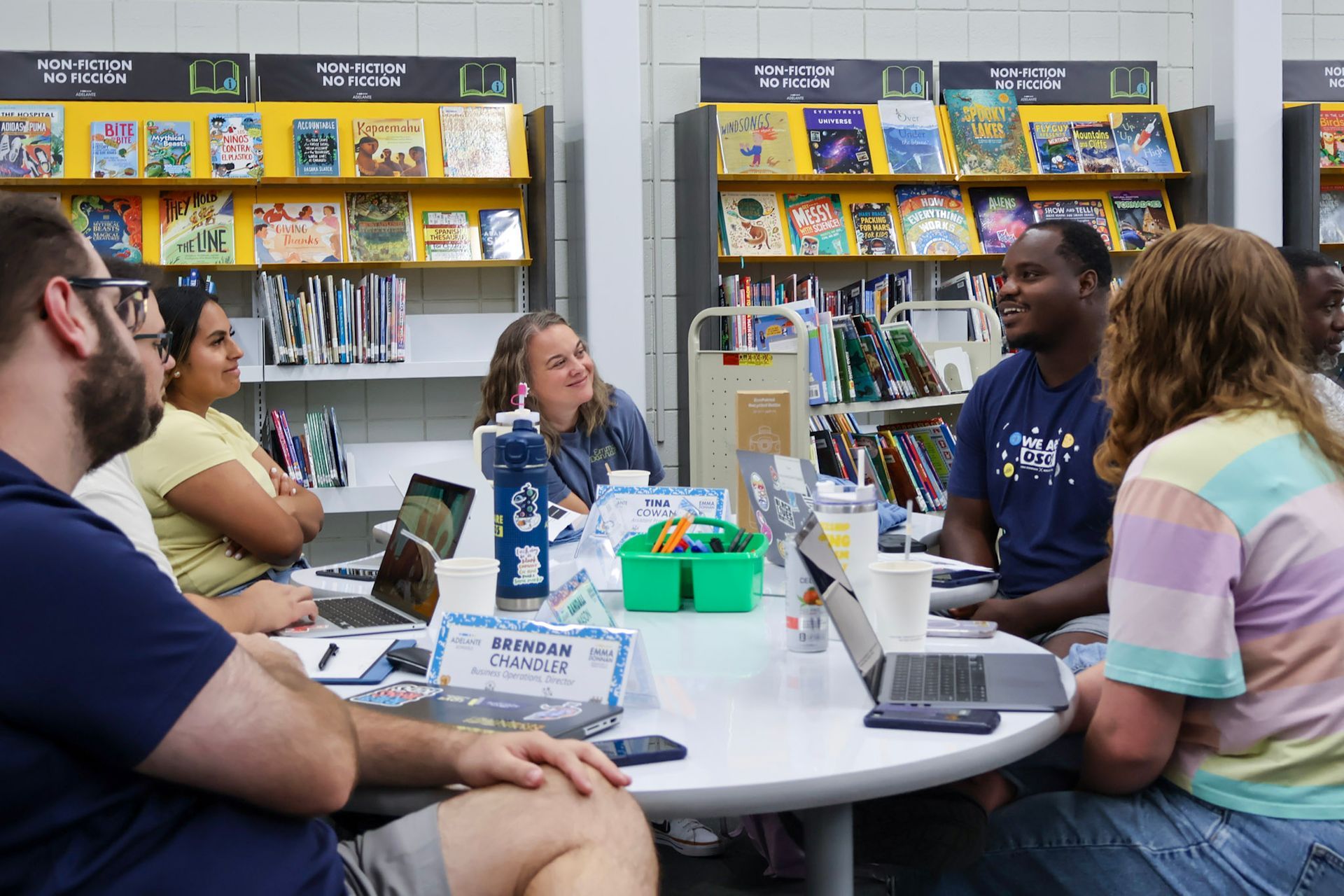 Emma Donnan staff gathered together before the start of the school year