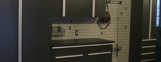 Slate Garage Cabinets