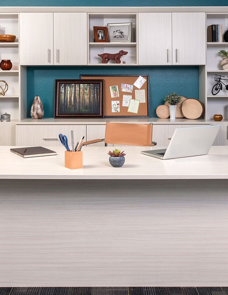 Arctic Color Home Office Cabinet System