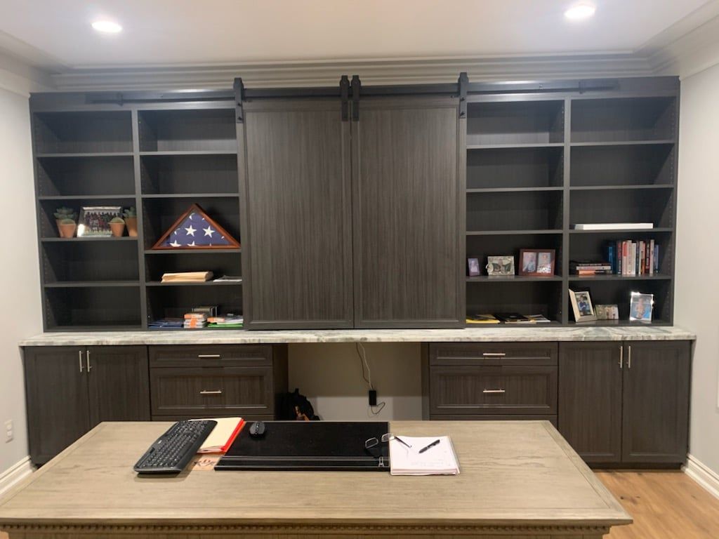 Custom Home Office Cabinet System