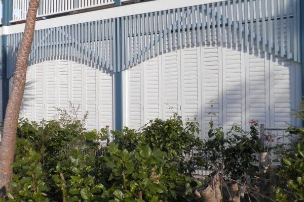 External Aluminium Shutters And Plants — Wholesale Window Coverings in Port Stephens, NSW
