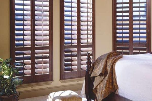 Shutter Window In The Bedroom — Wholesale Window Coverings in Maitland, NSW