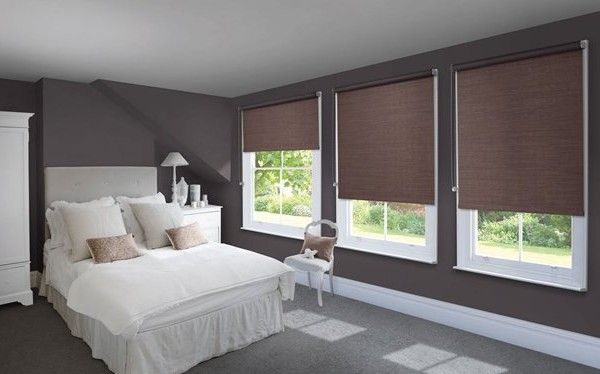 Blockout Roller Blinds In The Bedroom — Wholesale Window Coverings in Newcastle, NSW