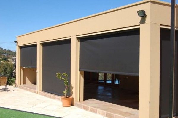 Newly Installed Black Shutters — Window Coverings in Cardiff, NSW