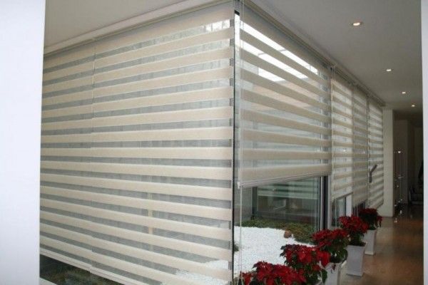Glass Window With Vision Blinds — Wholesale Window Coverings in Newcastle, NSW