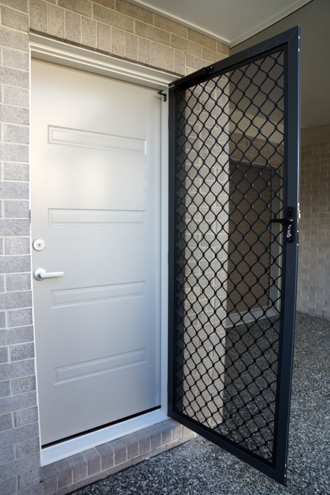 Custom Security Screen Built for Door