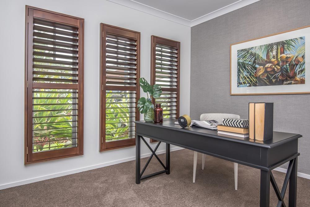 Wooden Shutters On A Room
