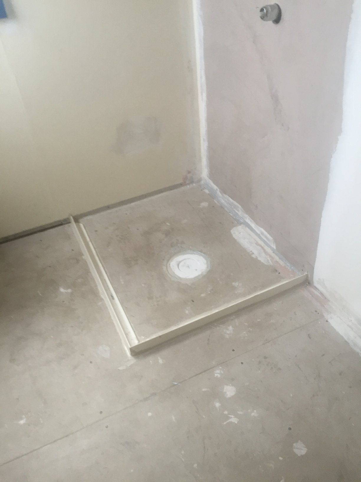 Shower Floor in a Bathroom — Worrall Tiling in Crescent Head, NSW