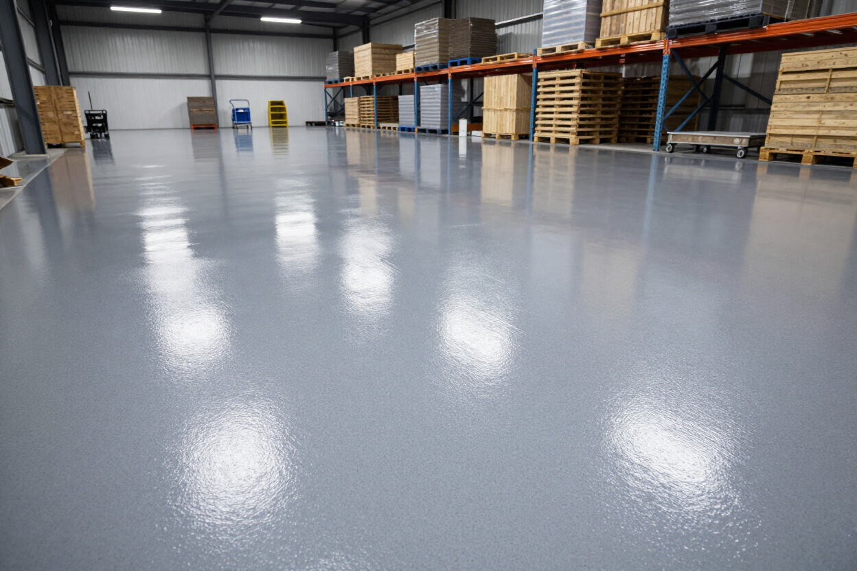 Piso industrial pintado