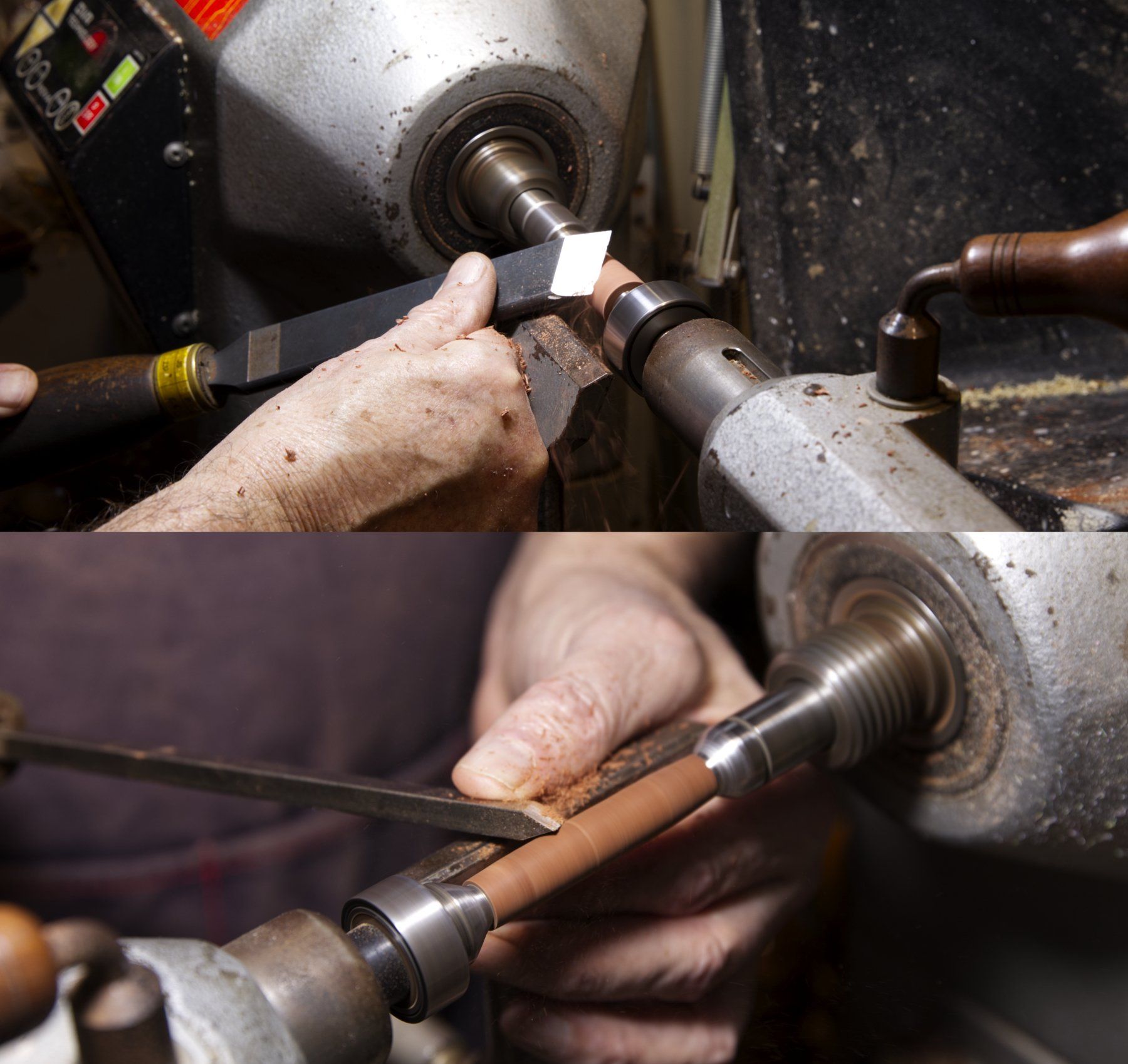 Carving being done for making pen