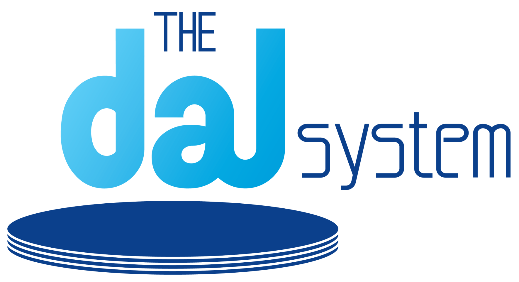 A blue and white logo for the dal system