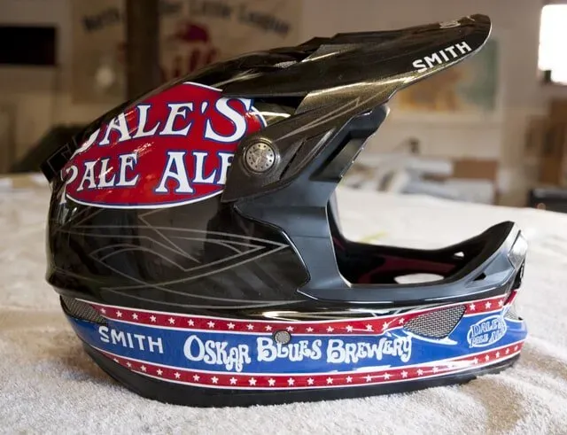 Helmet With Hand Paint | Boulder, CO | Brush-On Signs