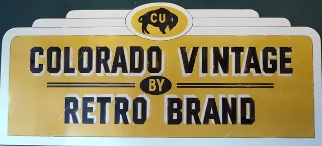 Colorado Vintage By Retro Brand Banner Hand Paint | Boulder, CO | Brush-On Signs