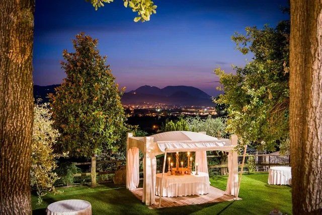 Gazebo in the evening