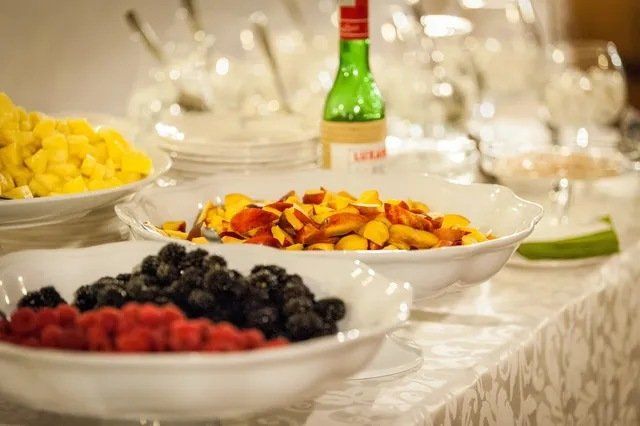 Dishes on a table