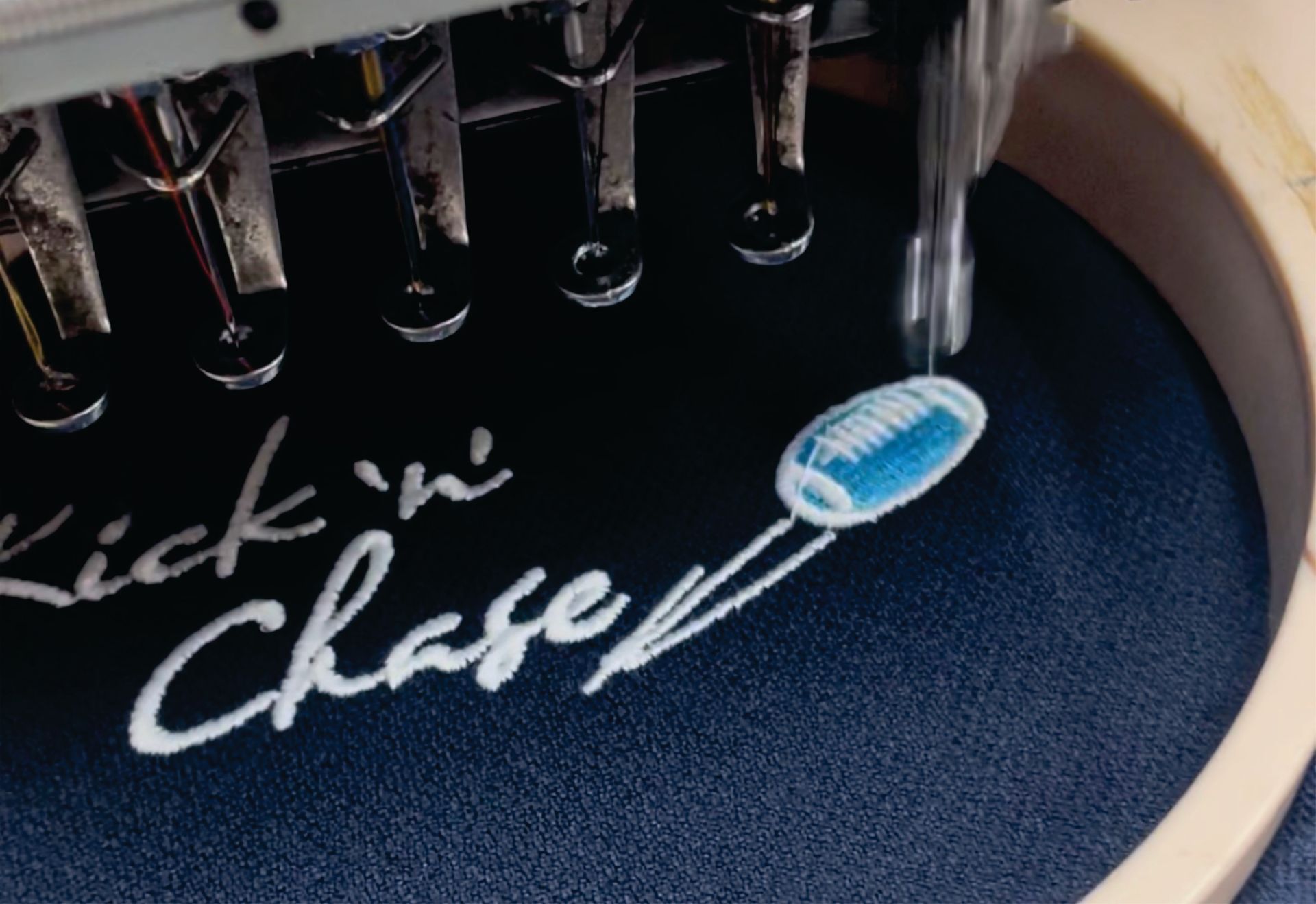 Embroidery Machine — Onya Visuals in Warners Bay, NSW Embroidery Machine — Onya Visuals in Warners Bay, NSW