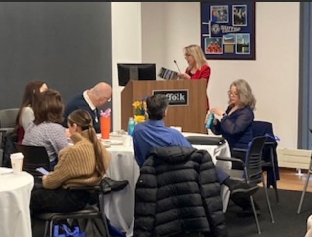 Theresa Salidono, SCCC Grant, Sarah Taiclet, WSCA Counselor Breakfast 2024