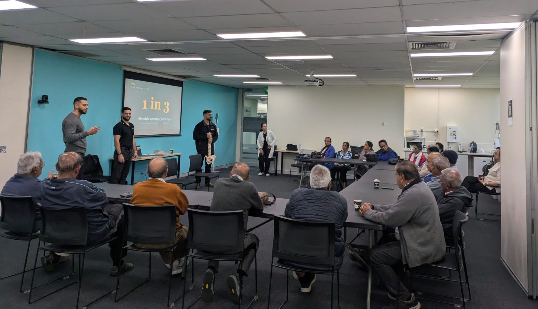 Dr Robin Broff with live audience