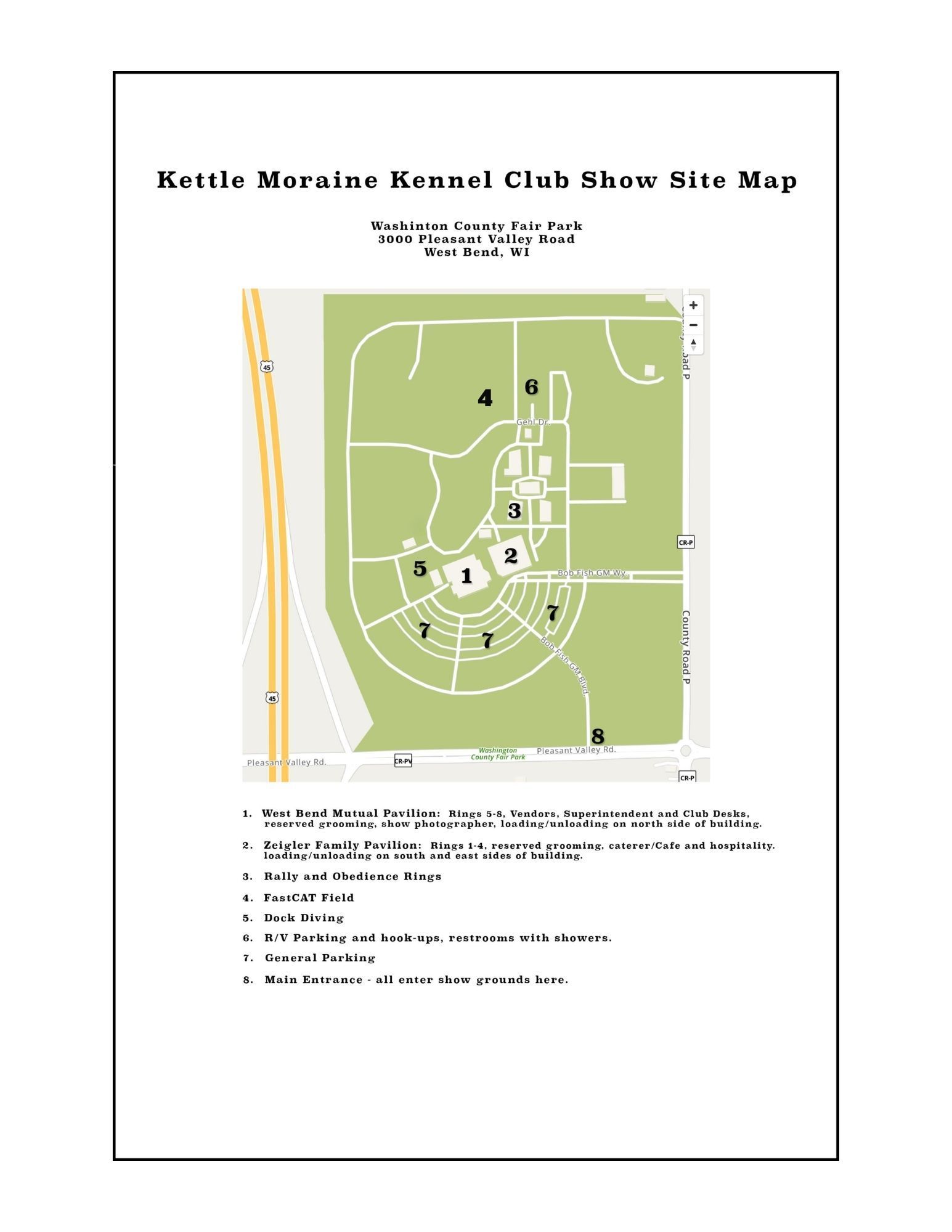 KMKC Show Site Map