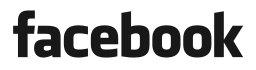Black Facebook wordmark on a white background