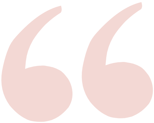 Pale yellow quotation marks on a white background