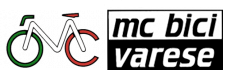 Un logo per mc bici varese con una bicicletta sopra