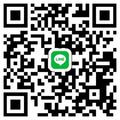 二維碼中央印有LINE聊天應用程式的標誌。