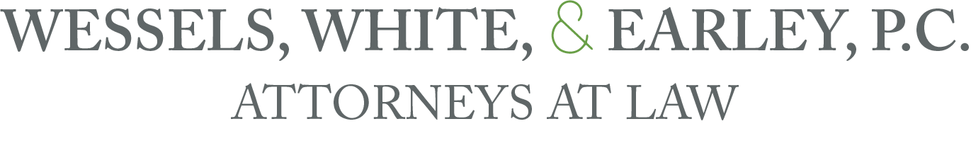 Wessels, White & Earley, P.C. Attorneys at law logo