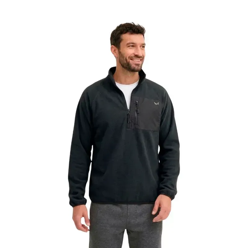 BUZO QALZO TRAINING HOMBRE POLAR NEGRO
